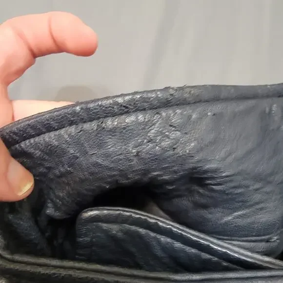 Bernardo Faux Leather Moto Biker Jacket Gray Asym Zip Buckle Hardware - Picture 8 of 10